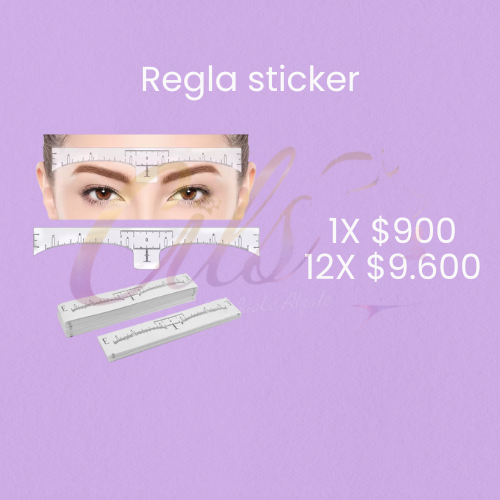 Regla sticker cejas